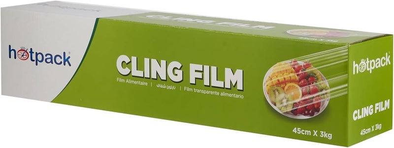 Hotpack Cling Film - 408 Meter Long, 45cm Wide Transparent Food Wrap Film - Image 4